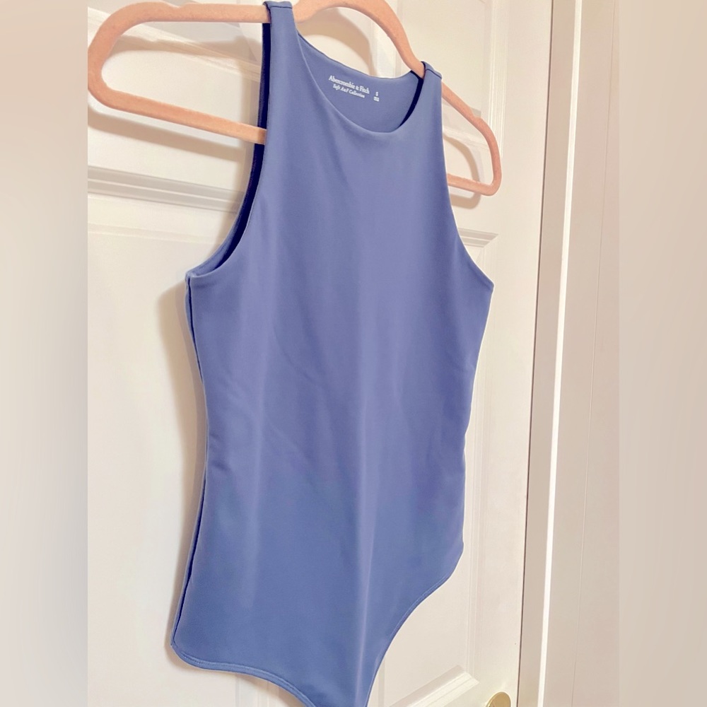 Abercrombie Seamless Body Suit | Scuba, blue, high neck